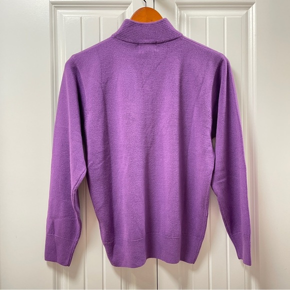 Vintage Gianni Dolce Mock Neck Sweater Purple - Picture 9 of 12
